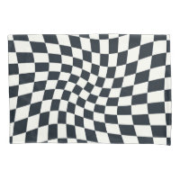 Retro Black White Checks Warped Checkered Dorm
