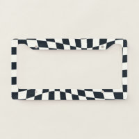 Retro Black White Checks Warped Checkered 