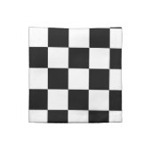 Retro Black/White Contrast Checkerboard Pattern Napkin (Quarter Fold)