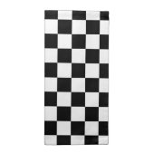 Retro Black/White Contrast Checkerboard Pattern Napkin (Half Fold)