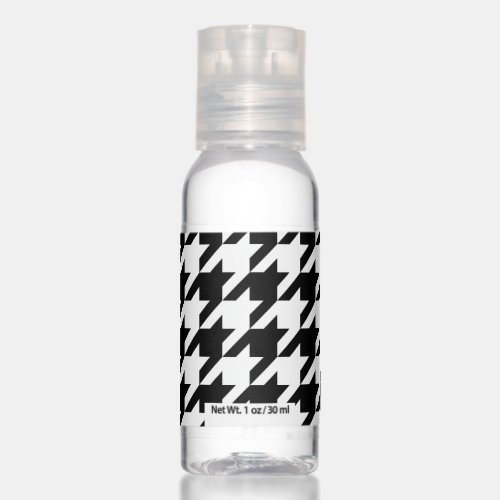 Retro Black White Hounds_tooth Weaving Pattern Hand Sanitizer
