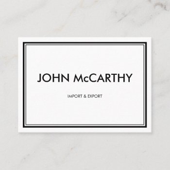 Retro Black White Professional Elegant Minimalist Business Card by ejkaal at Zazzle