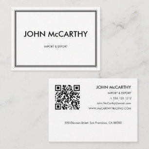 Retro Black White Professional Three Stripes Business Card