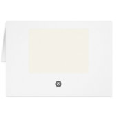 Retro Black White Wedding Place Card (Back Horizontal)