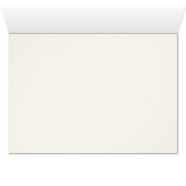 Retro Black White Wedding Place Card (Inside Horizontal (Bottom))