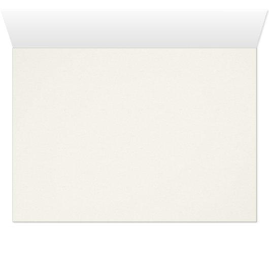 Retro Black White Wedding Place Card (Inside Horizontal (Bottom))