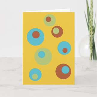 Retro Blank Folded Greeting Card