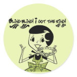 Retro Bling Ring Tshirts and Gifts Classic Round Sticker