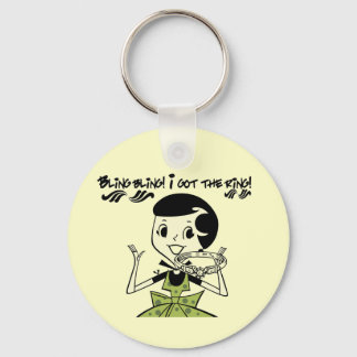 Retro Bling Ring Tshirts and Gifts Keychain