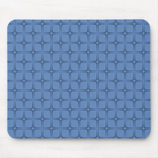 Retro Bliss Mousepad, Blue Mouse Pad (Front)