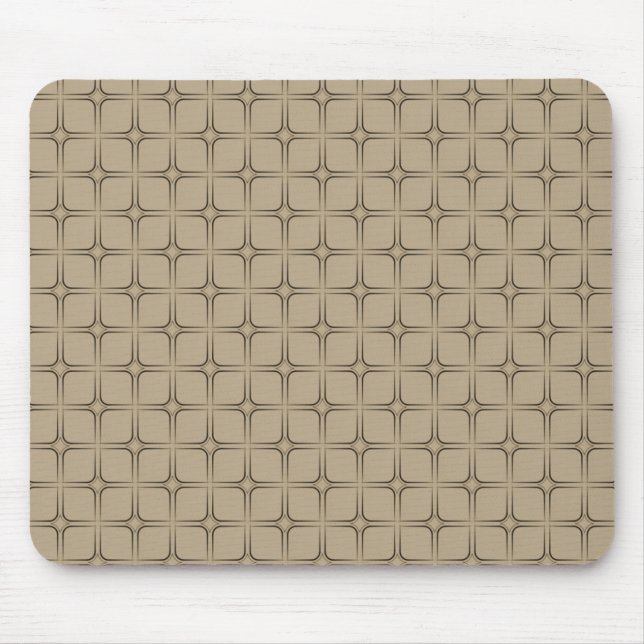 Retro Bliss Mousepad, Latte Mouse Pad (Front)