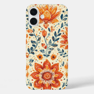 Retro Bloom Burst - IPhone 16 Case