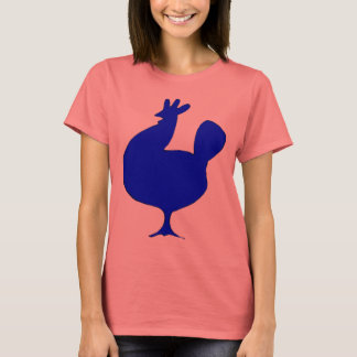 Retro Blue Chicken T-Shirt