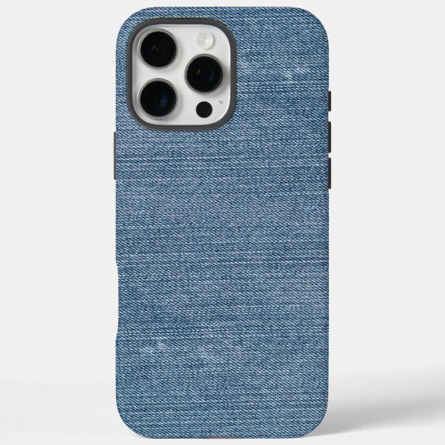 Retro Blue Denim Jeans Texture Case-Mate iPhone Case (Back)