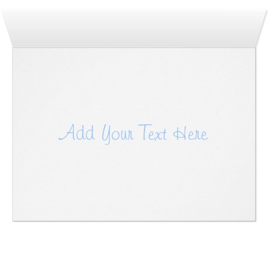 Retro Blue Flowers (Inside Horizontal (Bottom))