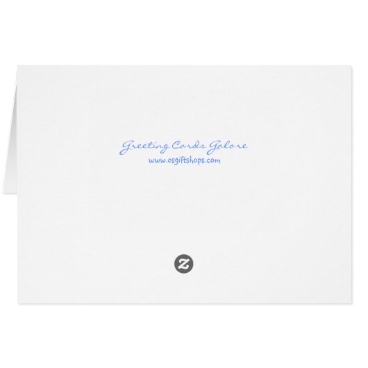 Retro Blue Flowers (Back Horizontal)