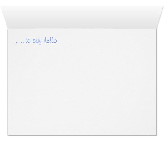 Retro Blue Flowers (Inside Horizontal (Bottom))