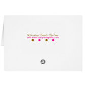 Retro Blue Flowers Cards (Back Horizontal)