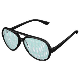 Retro Blue Gingham Checkered Pattern Background Aviator Sunglasses