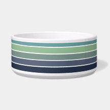 Retro Blue & Green Surfboard Striped 