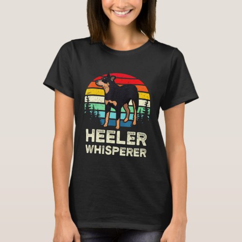 Retro Blue Heeler Cute Australian Cattle Dog Mom T-Shirt