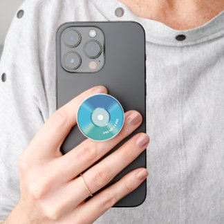Retro Blue Music CD PopSocket