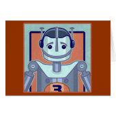 Retro Blue Robot Kids (Front Horizontal)