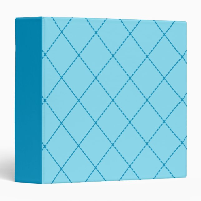 Retro Blue Scrapbook Binder (Front/Spine)
