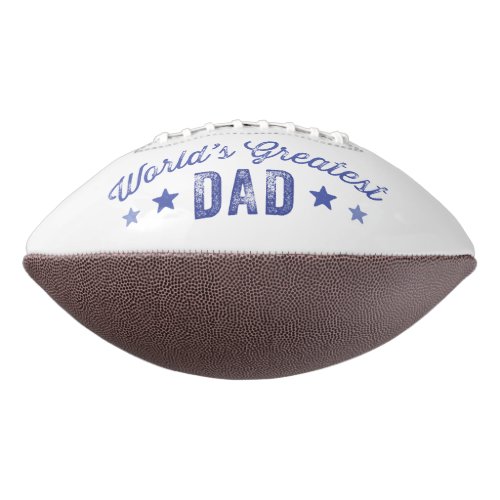 Retro Blue Worlds Greatest Dad Football