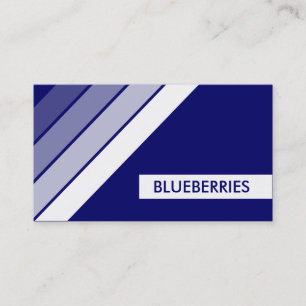 retro BLUEBERRIES Business Card