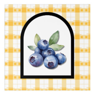 Retro Blueberry Acrylic Wall Art
