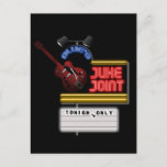Retro Blues Juke Joint Postcard