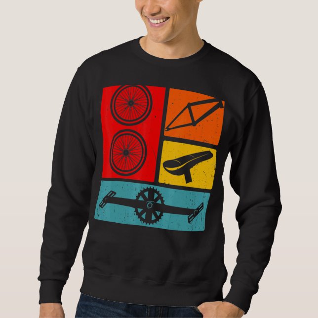 Retro Bmx Bicycle Sweatshirt (Front)
