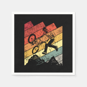 Retro BMX Bike Freestyle BMX Rider Gift Idea Napkins