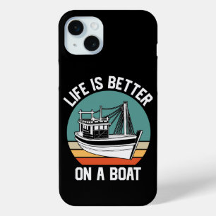 Retro Boat Lover iPhone 15 Plus Case