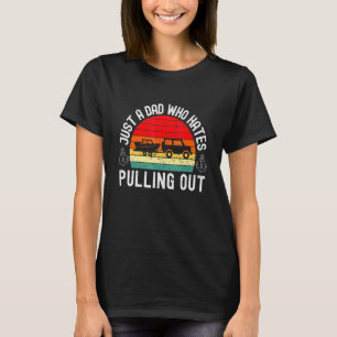 Retro Boating Men Boat Captain Hate Pulling Out 3 T-Shirt