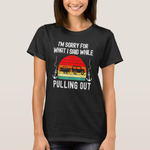 Retro Boating Men Boat Captain Hate Pulling Out T-Shirt