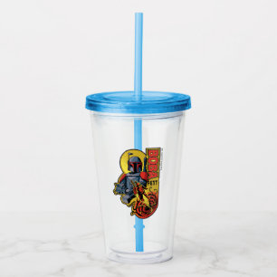 Retro Boba Fett Sarlacc Graphic Badge Acrylic Tumbler