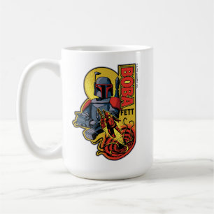 Retro Boba Fett Sarlacc Graphic Badge Coffee Mug