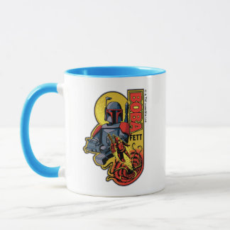 Retro Boba Fett Sarlacc Graphic Badge Mug