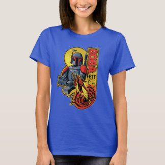 Retro Boba Fett Sarlacc Graphic Badge T-Shirt