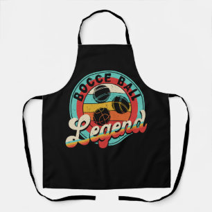 Retro Bocce Ball Legend Bocci Ball Player Vintage Apron
