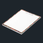 Retro Boho 70s Floral Groovy Baby Shower Custom Notepad<br><div class="desc">Retro Boho 70s Floral Groovy Baby Shower Custom Personalized Name Notepad</div>