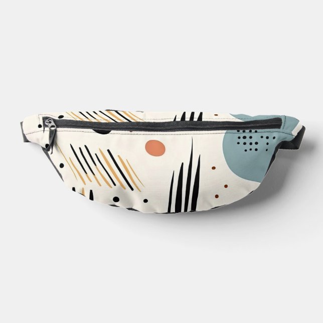 Retro Boho Abstract Modern Collection Fanny Pack (Lay Down)