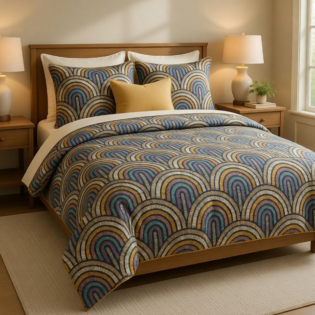 Retro Boho Arch Pattern Duvet Cover (Creator Uploaded)