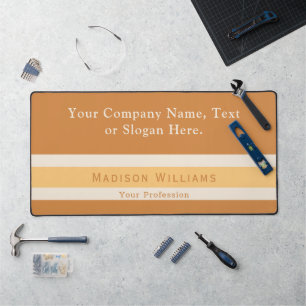Retro Boho Custom Name Slogan Office or Personal Desk Mat