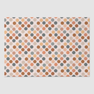 Retro Boho Dots Neutral Tissue Paper