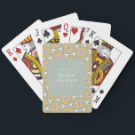 Retro Boho Floral Pastel Custom Bridal Shower  Poker Cards<br><div class="desc">Retro Boho Mandala Floral Pastel Custom Bridal Shower Playing Cards</div>