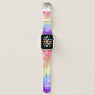 Retro Boho Funky Quirky Xenogender Plaid Pride Apple Watch Band