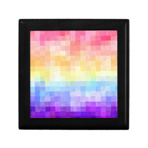 Retro Boho Funky Quirky Xenogender Plaid Pride Gift Box